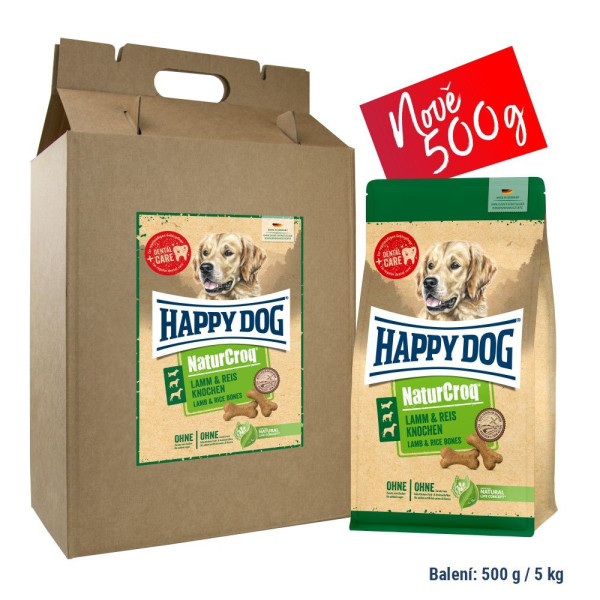 NaturCroq Knochen mit Lamm und Reis 500 g